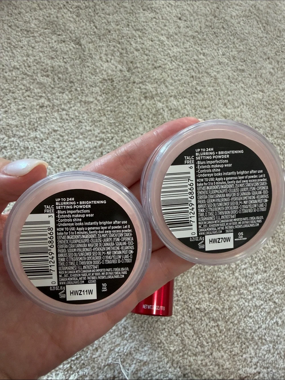 NEW L’Oréal infallible Blur Fection setting Powder & 3 second setting mist